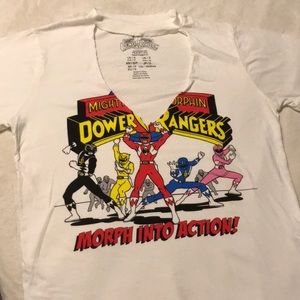 Power rangers v cut tee
